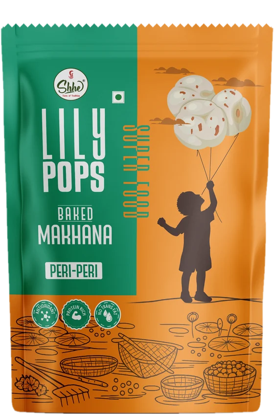 ShheFood Lily Pops Peri-Peri baked makhana pouch